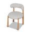CDC12445-CI Natural Dining Chair - Pale Beige (Set of 2)