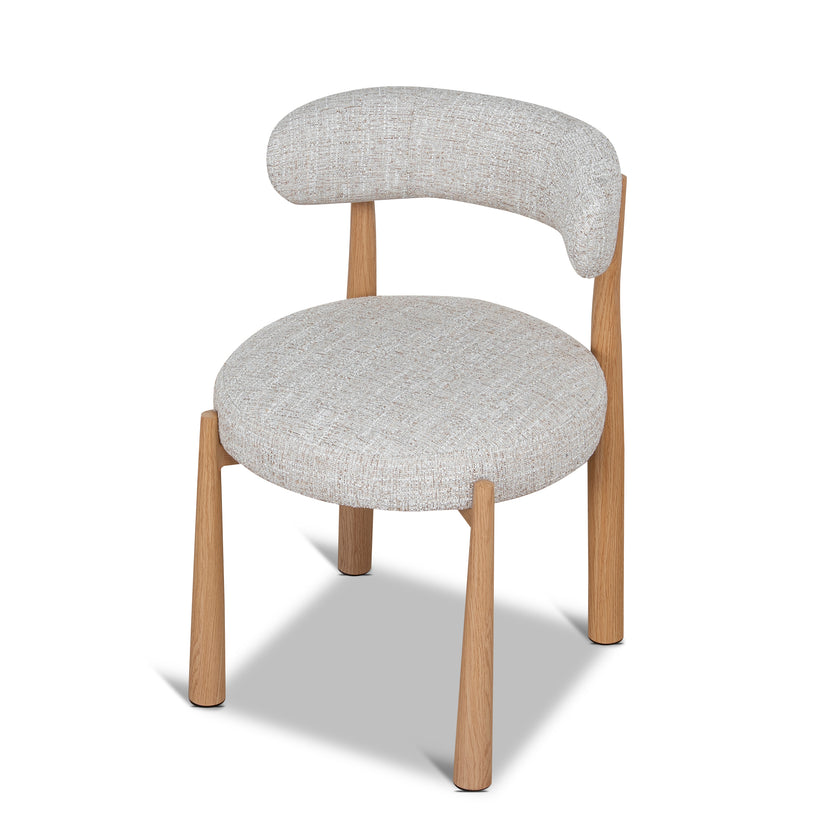 CDC12445-CI Natural Dining Chair - Pale Beige (Set of 2)
