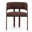 CDC12456-CI Dark Red Dining Chair - Moss Brown (Set of 2)