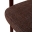 CDC12456-CI Dark Red Dining Chair - Moss Brown (Set of 2)