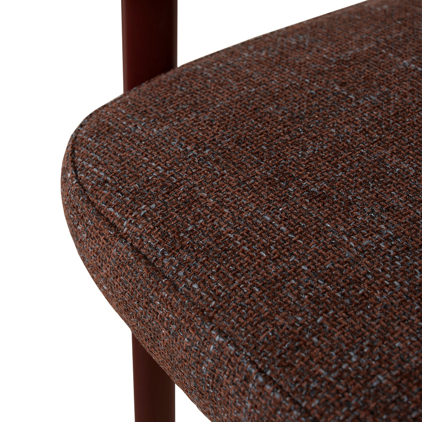 CDC12456-CI Dark Red Dining Chair - Moss Brown (Set of 2)