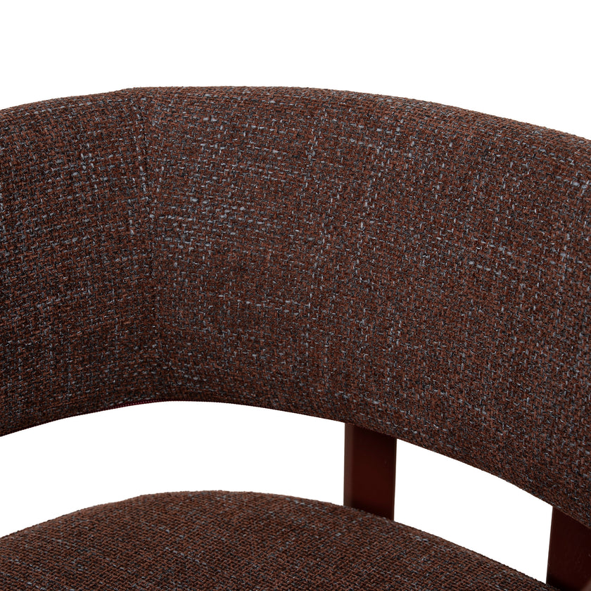 CDC12456-CI Dark Red Dining Chair - Moss Brown (Set of 2)