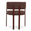 CDC12456-CI Dark Red Dining Chair - Moss Brown (Set of 2)