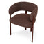 CDC12456-CI Dark Red Dining Chair - Moss Brown (Set of 2)