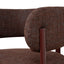 CDC12456-CI Dark Red Dining Chair - Moss Brown (Set of 2)