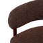 CDC12456-CI Dark Red Dining Chair - Moss Brown (Set of 2)