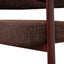 CDC12456-CI Dark Red Dining Chair - Moss Brown (Set of 2)