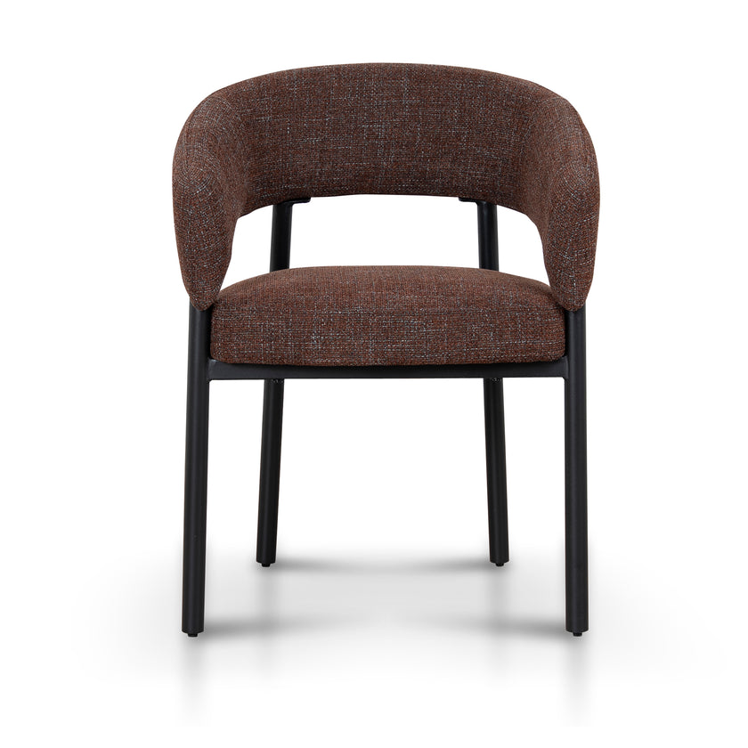 CDC12469-CI Black Dining Chair - Moss Brown (Set of 2)