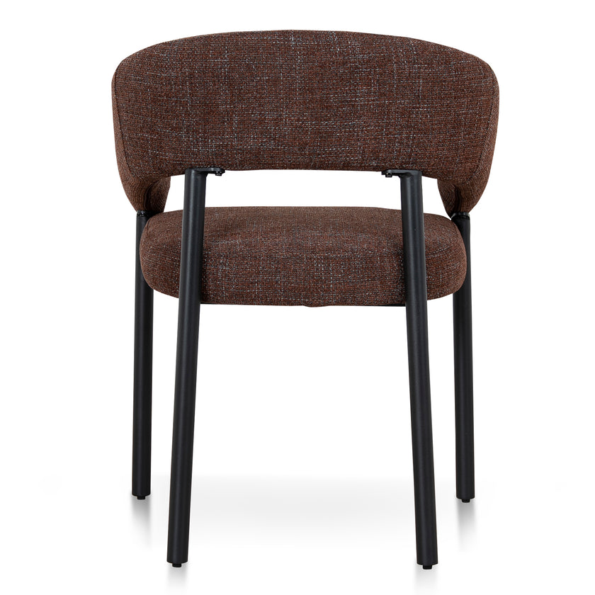 CDC12469-CI Black Dining Chair - Moss Brown (Set of 2)