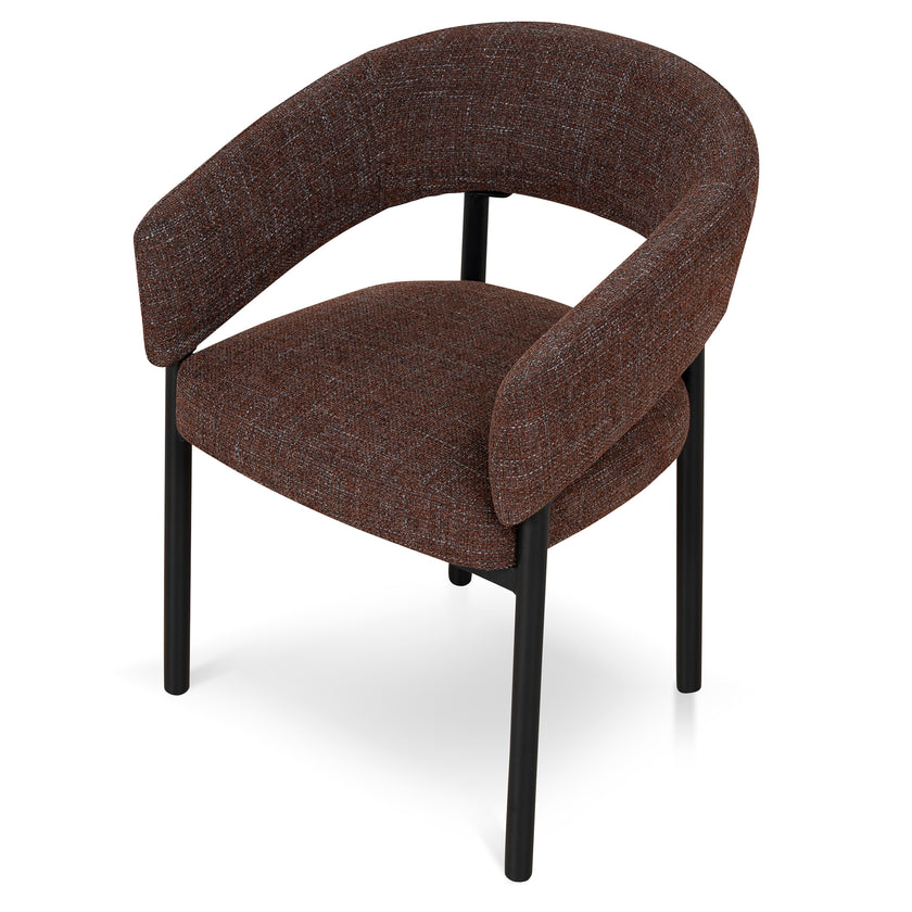 CDC12469-CI Black Dining Chair - Moss Brown (Set of 2)