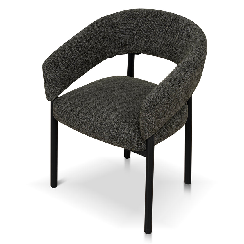 CDC12470-CI Black Dining Chair - Kaitoke Green (Set of 2)