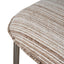 CDC12472-CI Chrome Dining Chair - Coconut Stripe (Set of 2)