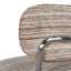 CDC12472-CI Chrome Dining Chair - Coconut Stripe (Set of 2)