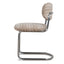 CDC12472-CI Chrome Dining Chair - Coconut Stripe (Set of 2)