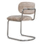 CDC12472-CI Chrome Dining Chair - Coconut Stripe (Set of 2)