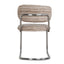CDC12472-CI Chrome Dining Chair - Coconut Stripe (Set of 2)