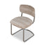 CDC12472-CI Chrome Dining Chair - Coconut Stripe (Set of 2)