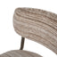 CDC12472-CI Chrome Dining Chair - Coconut Stripe (Set of 2)