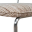 CDC12472-CI Chrome Dining Chair - Coconut Stripe (Set of 2)