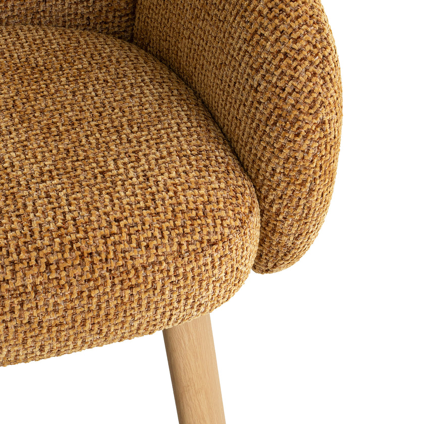 CDC12552-IG Natural Dining Chair - Honeycomb Ochre