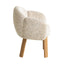 CDC12553-IG Natural Dining Chair - Honeycomb White