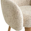 CDC12553-IG Natural Dining Chair - Honeycomb White