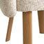 CDC12553-IG Natural Dining Chair - Honeycomb White
