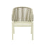 CDC12620-KT Grey Rattan Outdoor Dining Chair - Grey Cushion (Set of 2)
