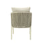 CDC12620-KT Grey Rattan Outdoor Dining Chair - Grey Cushion (Set of 2)