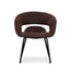 CDC12643-FH Black Dining Chair - Moss Brown (Set of 2)