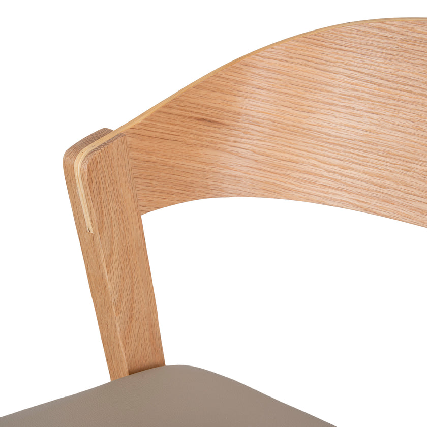 CDC12648-SD Natural Dining Chair - Olive Seat (Set of 2)