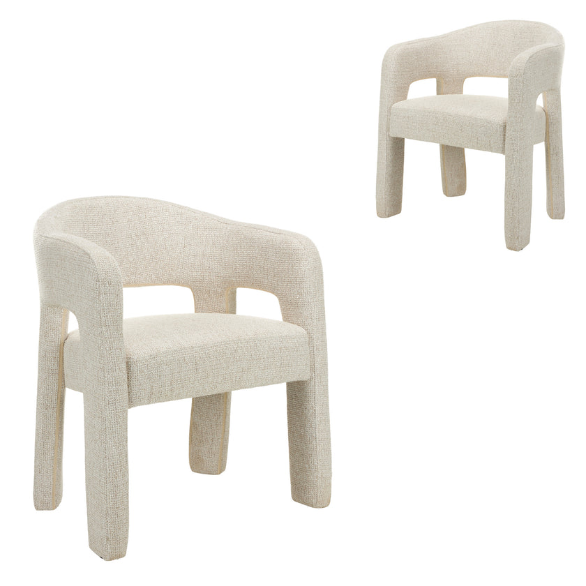 CDC12685-MR Fabric Dining Chair - Verona Ivory (Set of 2)