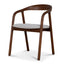 CDC12742-NX Walnut Dining Chair - Naxos Beige (Set of 2)