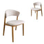 CDC12775-HN Natural Dining Chair - Califonia Beige (Set of 2)