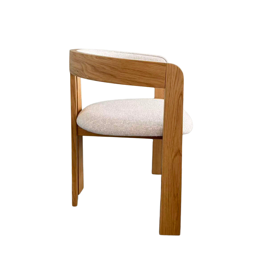 CDC12777-HN Natural Dining Armchair - Califonia Beige (Set of 2)