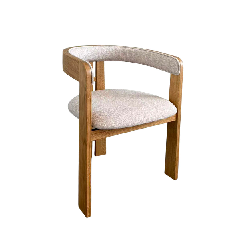 CDC12777-HN Natural Dining Armchair - Califonia Beige (Set of 2)