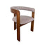 CDC12778-HN Distressed Walnut Dining Armchair - California Taupe (Set of 2)