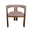 CDC12778-HN Distressed Walnut Dining Armchair - California Taupe (Set of 2)