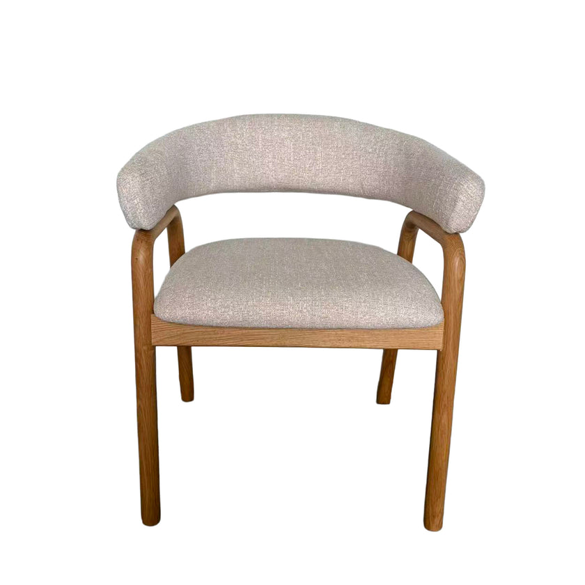 CDC12779-HN Natural Dining Armchair - Califonia Beige (Set of 2)