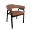 CDC12780-HN Black Dining Armchair - California Copper (Set of 2)