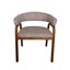 CDC12781-HN Distressed Walnut Dining Armchair - California Taupe (Set of 2)