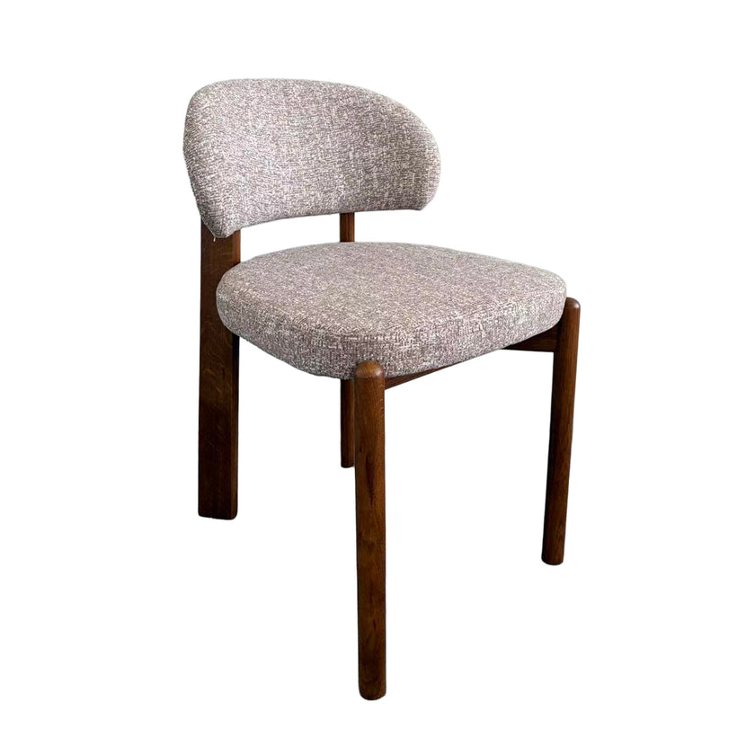 CDC12783-HN Distressed Walnut Dining Chair - California Taupe (Set of 2)