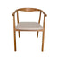 CDC12784-HN Natural Dining Armchair - Califonia Beige (Set of 2)