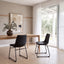 CDC2084-SE Industrial Dining Chair - Black PU (Set of 2)