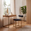 CDC2621-BS Occasional Chair In Black Velvet - Brushed Gold Base