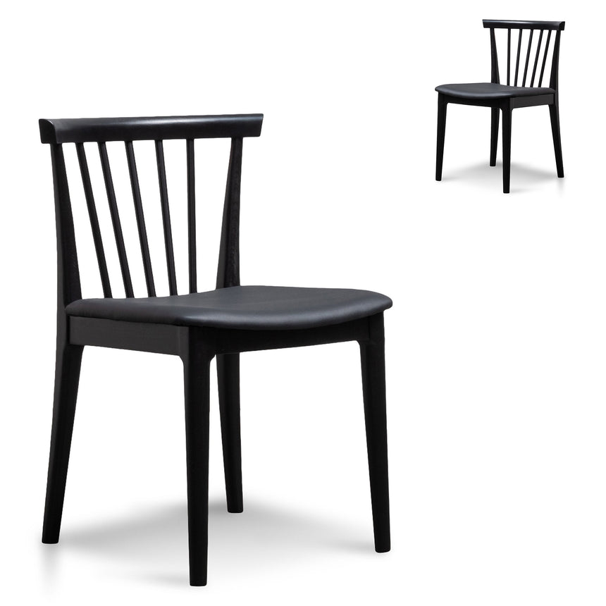 CDC8603-FH Black Dining Chair - Clay Grey