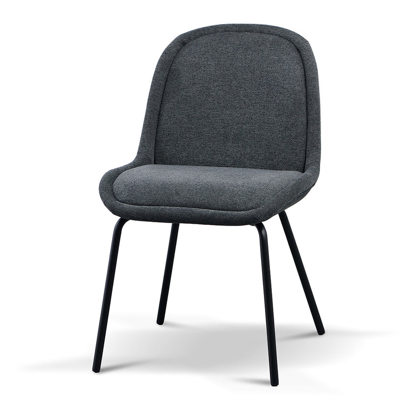 Ex Display - CDC8166-FH Fabric Dining Chair - Charcaol Grey