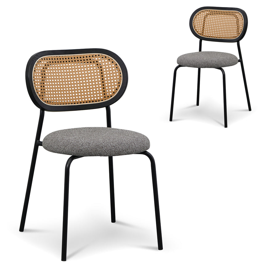 CBS2006-SD 65cm Bar Stool - Black Seat With Black Frame