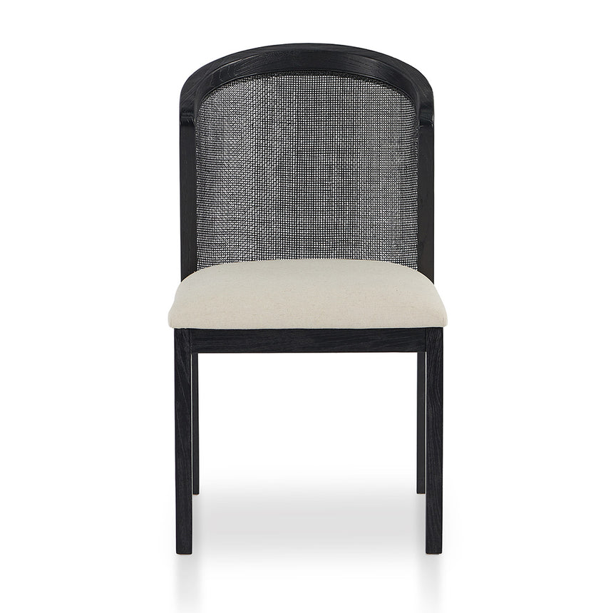 CDC10554-LJ Black ELM Dining Chair - Dawn Beige (Set of 2)