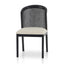 CDC10554-LJ Black ELM Dining Chair - Dawn Beige (Set of 2)